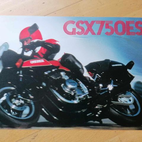 Suzuki GSX 750 brosjyre.