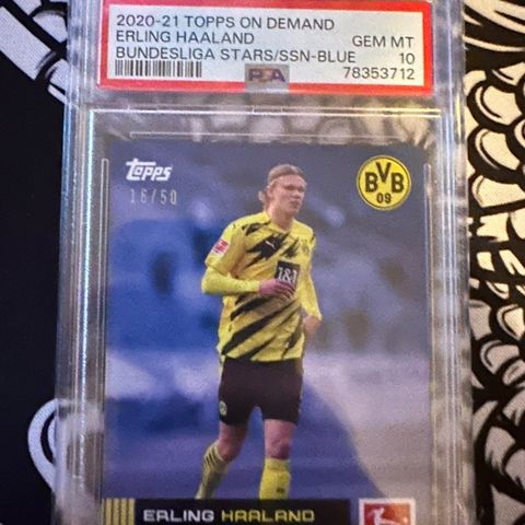 2020-2021 Topps on Demand Erling Haaland PSA 10