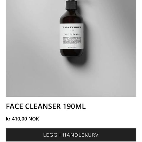 Sprekenhus toner og cleanser