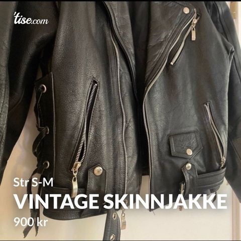 Vintage skinnjakke