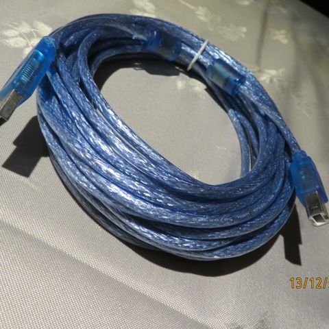 USB A-B Kabel på 10 meter