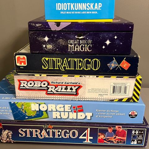 Stratego, Norge Rundt, Draft, Great Box of Magic, Idiot Kunnskap