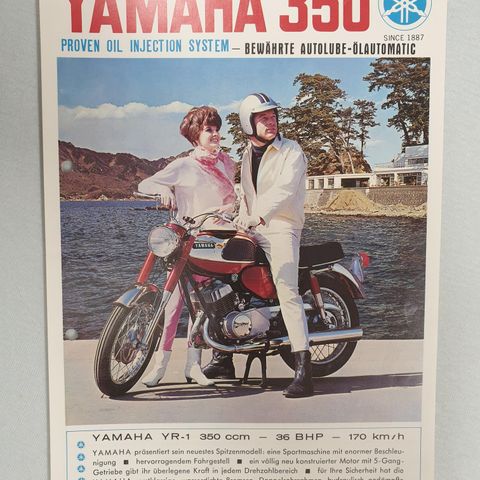 Yamaha 350 60 tallet brosjyre