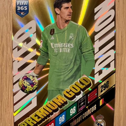 FIFA 365 2024 Card Premium Gold Thibaut Courtois Limited Edition
