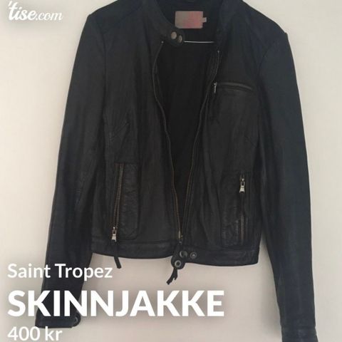 Skinnjakke fra Saint Tropez