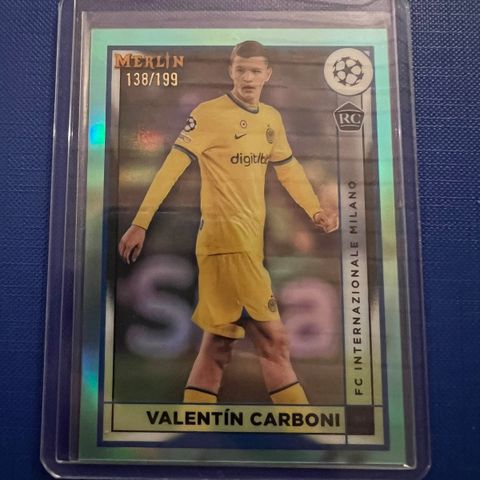 Valentin Carboni rookie forballkort /199