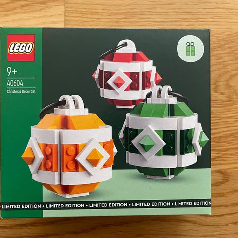 Nytt/Uåpnet LEGO Seasonal 40604 Julepyntsett - Limited Edition