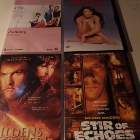 Ildens Herskere- Junebug- Stir of Echoes- Striptease - Spaceballs