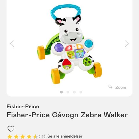 Gåvogn Zebra Walker rullator