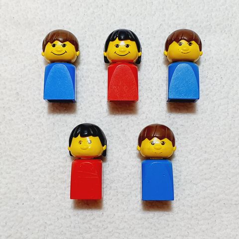 LEGO Basic Figure Finger Puppet Female (bfp001) + Male (bfp002)