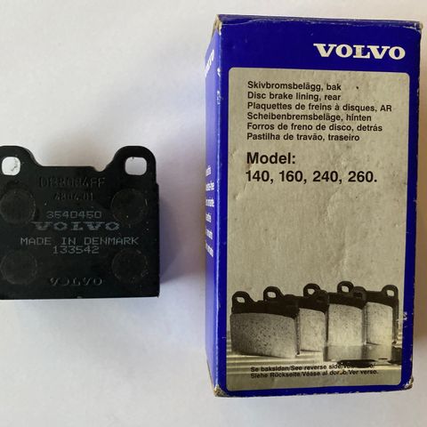 Volvo 140/160/240/260 bremseklosser bak.