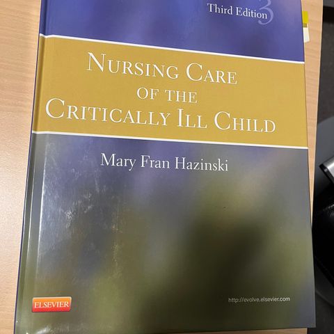 Nursing care of the critically ill child