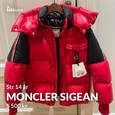 Moncler Sigean dunjakke 14 år