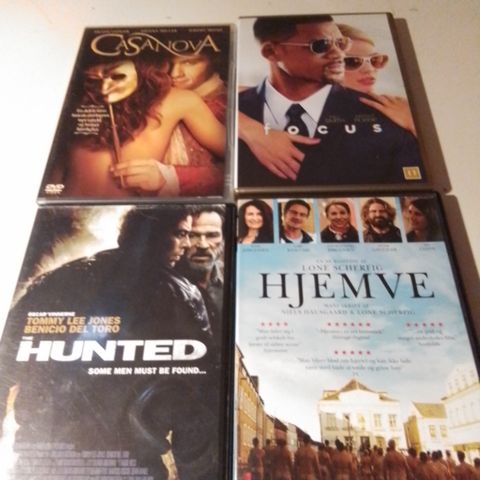 Hunted- Casanova- Focus - Hjemve - Begin Again.- Memoirs of a Geisha