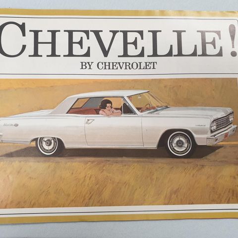 Chevrolet chevelle 1964. 16 sider brosjyre