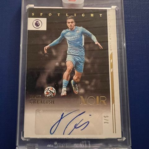 Jack Grealish Noir auto fotballkort 3/5