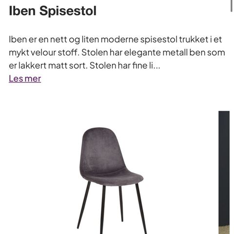 6 Iben spisestoler