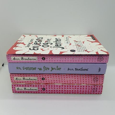 4 stk Jenter i Jeans pocket bøker - Ann Brashares