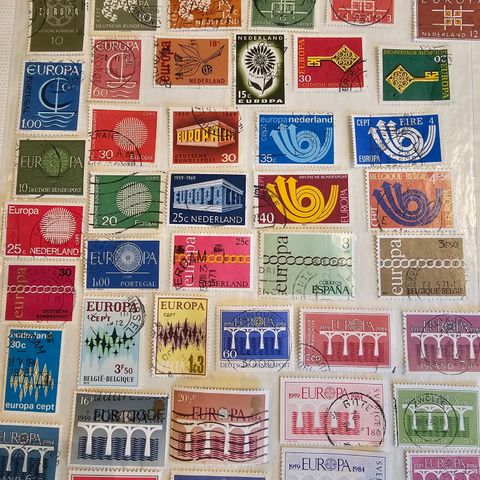 118 forskjellige Cept frimerker
