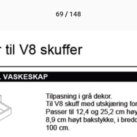 HTH-reservedeler til "DIY"-skuff