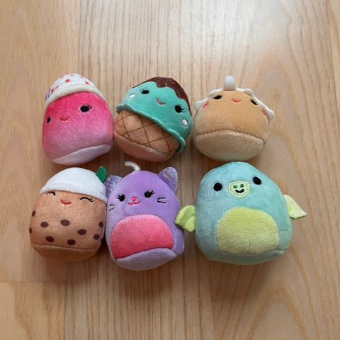 Ubrukte mini Squishmallows (Squishville fra USA) pris pr stk.