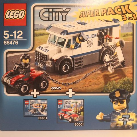 Uåpnet LEGO CITY SUPERPACK 66476