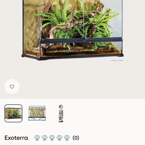 Exo terra Terrarium 90 x 45 x 60.