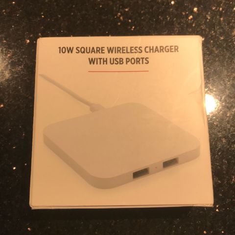 10 W Square Wireless charger with USB ports