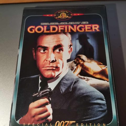 James Bond. Goldfinger med Sean Connery  med norsk tekst på DVD