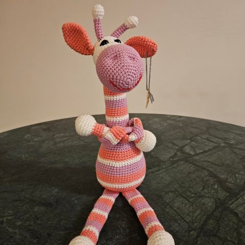 Giraffe bamse - heklet i bomull