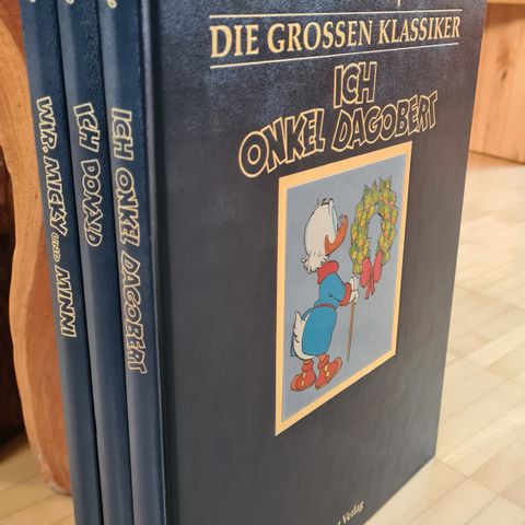 Dagobert og Donald Duck & Co. 3 høykvalitets tegneseriebøker, på tysk. Som nye