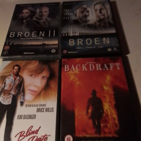 Bullfighter- Backdraft- Broen 1-2 - Blind Date - Breakfast at Tiffanys