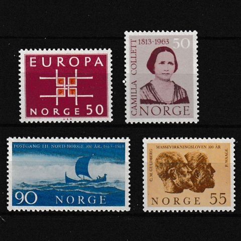 Norge 1963/4 - Lot postfriske merker (N-13)