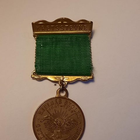 Kjelsås skolens guttemusikkorps 1957 medalje