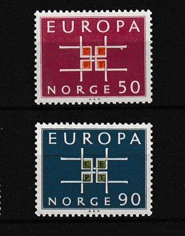 Norge 1963 - Europa 1963 - postfrisk  (N-15)