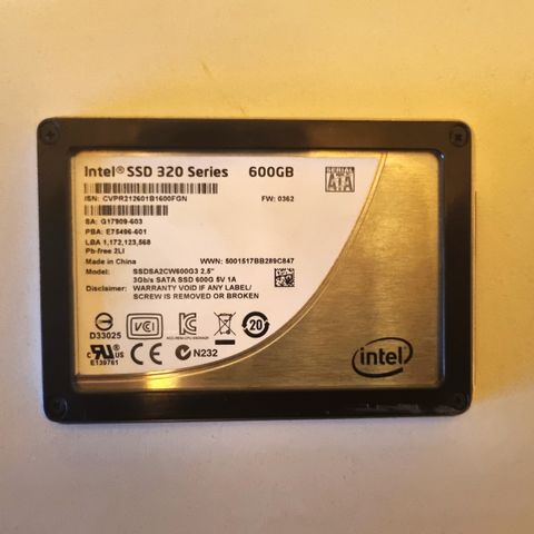 600 GB SSD disk