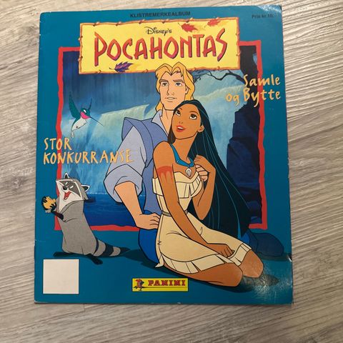 Pocahontas Panini - klistremerkealbum! (Ubrukt!) 1996