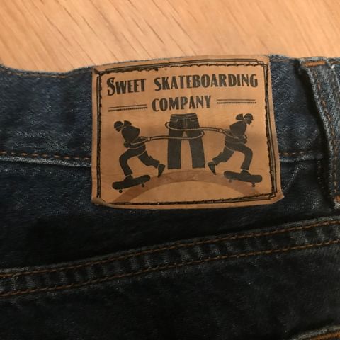 Sweet Big Skate Jeans, str. x-small, mørkeblå