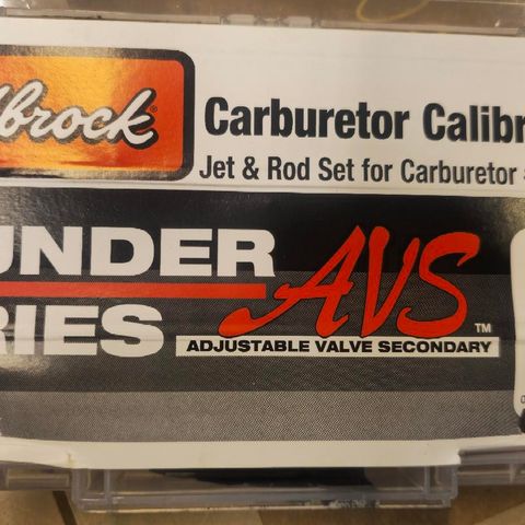 Edelbrock carburetor calibration kit