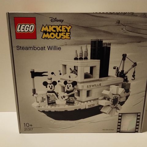 100% Ny uåpnet Lego Ideas 21317  Steamboat Willie
