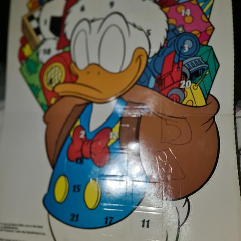 Donald Duck kalender som er uåpnet, tror den er fra førsten av 1990 tallet