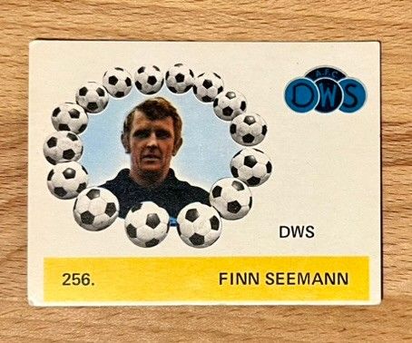 Fotballkort Finn Seeman Monty Gum Eredivisie 1971 - sjeldent!