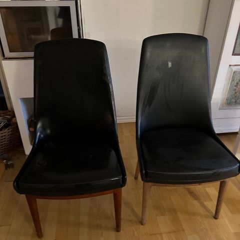 2 originale retro stoler fra 60-tallet