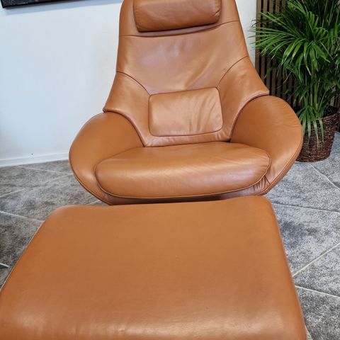 Bolia Saga Grand lenestol m/krakk i cognac farge! NY PRIS: 45.677,-