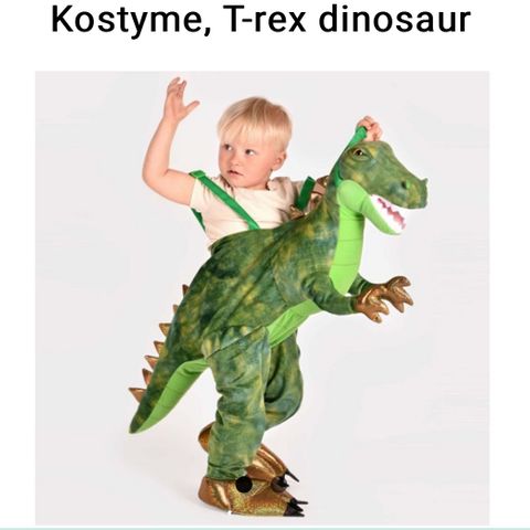 Kult dinosaurus kostyme med lyd