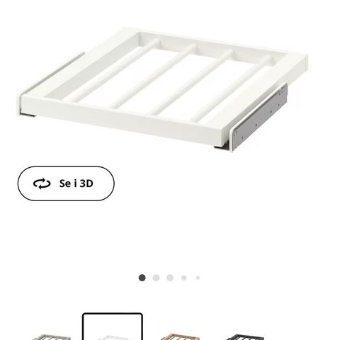 Ikea uttrekkbar buksehenger