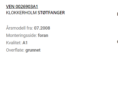 audi a3 støtfanger