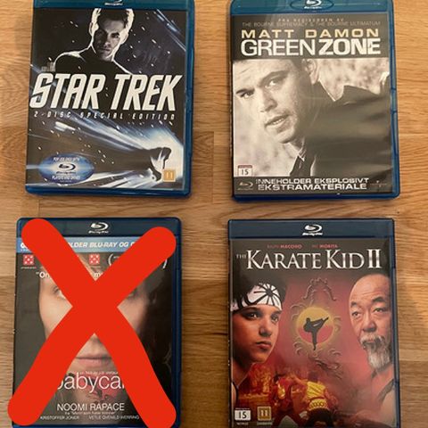 Blu- ray - Star Trek, Greenzone, The Karate Kid 2