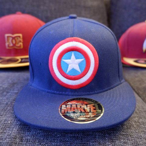 samling Captain America Cap Shield Logo Marvel blue