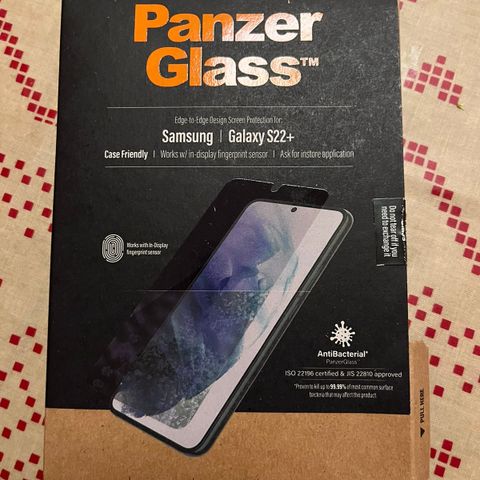 Panzer glass- beskyttelsesglass Samsung galaxy 22+